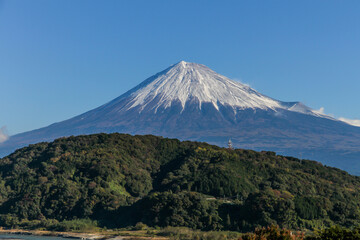 Fototapeta premium 静岡県富士川からの富士山