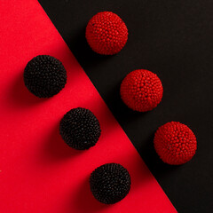 Fotograf&iacute;a creativa de golosinas frutales