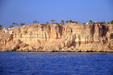 Deserted coast of the Sinai Peninsula. Sharm El Sheikh, Egypt