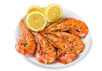 Langostinos a la plancha