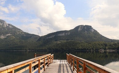 beautiful lake view in austria