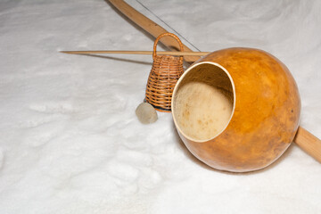 Berimbau - traditional music instrument used in capoeira