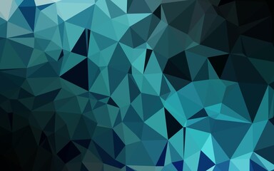 Light BLUE vector abstract mosaic pattern.