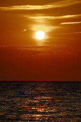 Fototapeta premium Beautiful sunset on the Black Sea, Sochi, Russia