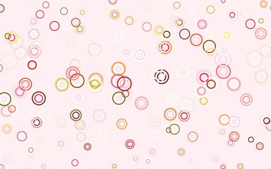 Light Green, Red vector template with circles.