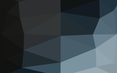 Obraz premium Dark BLUE vector polygon abstract background.