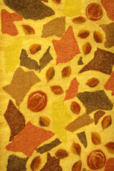 Patterned handmade Turkish felt carpet