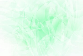 Light Green vector pattern with random forms.