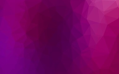 Light Purple vector shining triangular pattern.