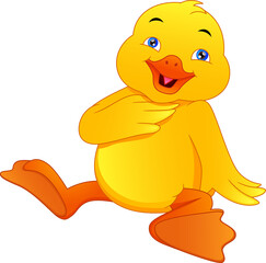 cute little duck cartoon