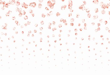 Light Red vector background with spots.
