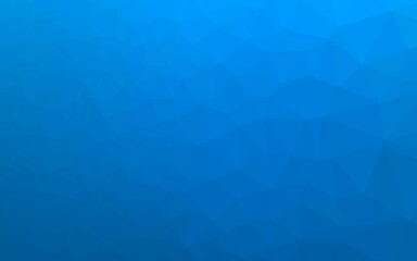 Light BLUE vector shining triangular background.