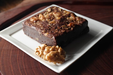 gourmet candy brownie and nuts 