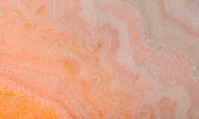 low-contrast orange color agate closeup