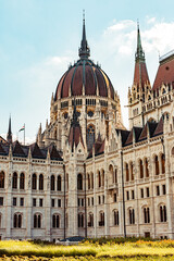 Hungarian parliament building, summer