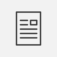 File icon isolated on background. Document symbol modern, simple, vector, icon for website design, mobile app, ui. Vector Illustration