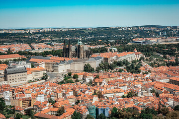 City, Panorama, Prague, Czech Republic, summer, holiday
