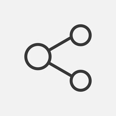 Share icon isolated on background. Link symbol modern, simple, vector, icon for website design, mobile app, ui. Vector Illustration