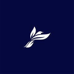 
vector white dove flying free upwards on dark background