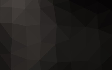 Obraz premium Dark Black vector polygon abstract background.