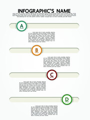 Timeline lable infographic template