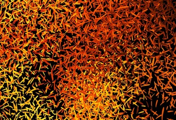 Dark Orange vector template with repeated sticks.