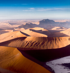 Plakat Bacharn dunes at Soussusvlei, Namibia