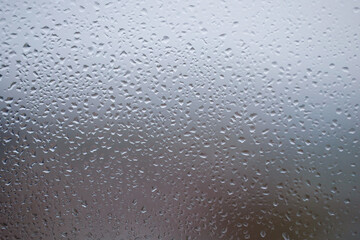  Rain drops on windows glass background