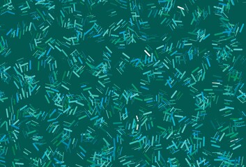 Dark blue, green vector layout with flat lines.