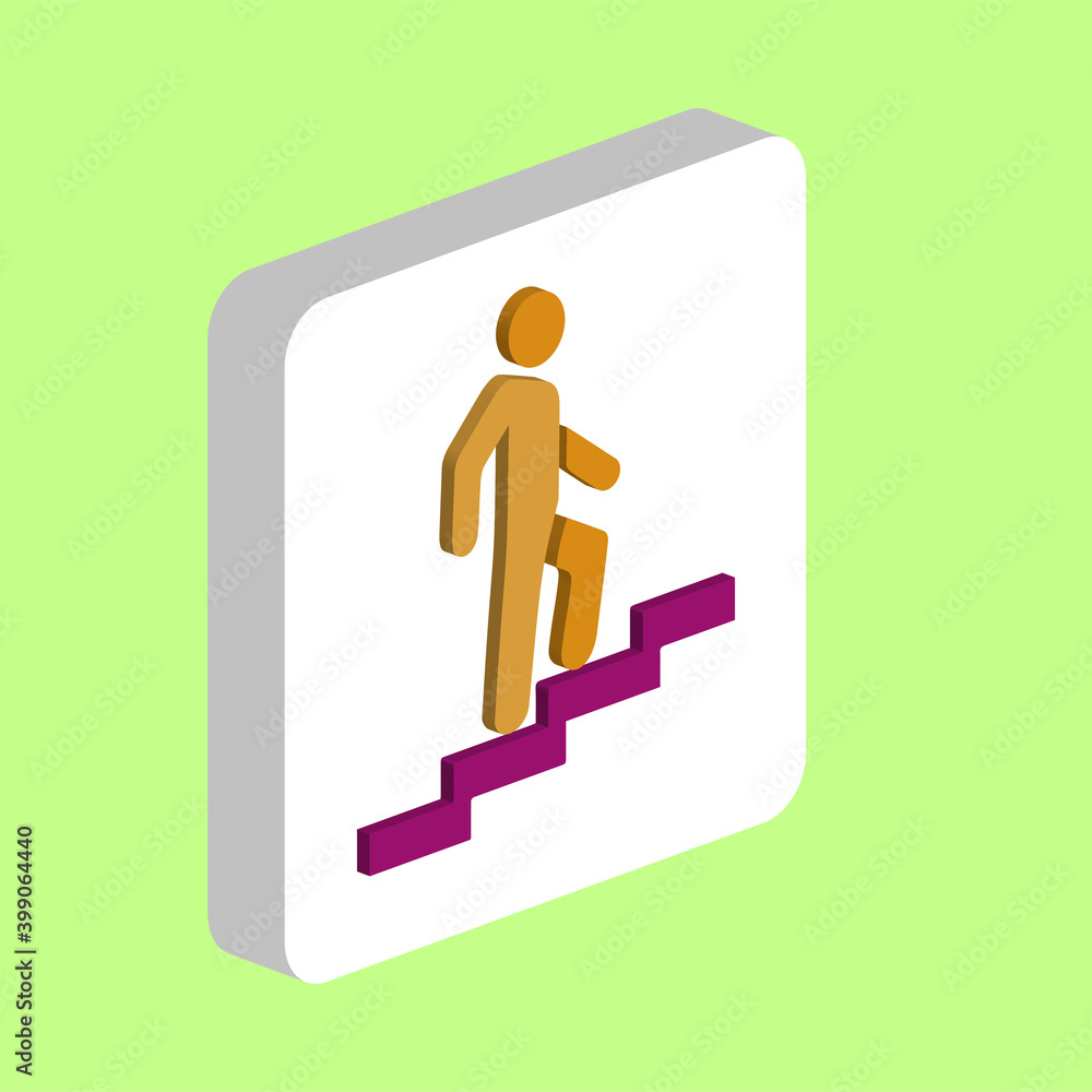 Poster career simple vector icon. illustration symbol design template for web mobile ui element. perfect co