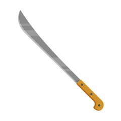 The Machete Knife. Isolated Vector illustration