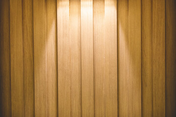 Beautiful background image of a wooden wall with downlights.