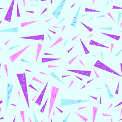 Seamless abstract geometric pattern. Beautiful for textile or paper print. Vector illustration. Cute repeating background.