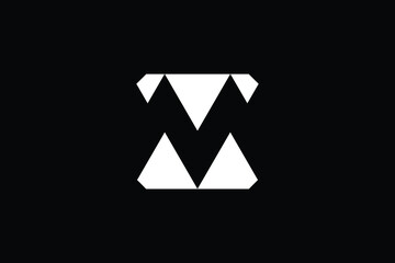 XM logo letter design on luxury background. MX logo monogram initials letter concept. XM icon logo design. MX elegant and Professional letter icon design on black background. M X XM MX