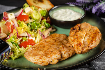 Healthy lunch menu.