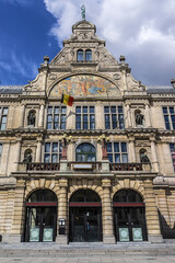 Fototapeta na wymiar View of former Royal Dutch Theatre building (Groot Huis, built between 1897 and 1899). Ghent, Belgium.