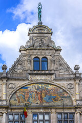 Fototapeta premium View of former Royal Dutch Theatre building (Groot Huis, built between 1897 and 1899). Ghent, Belgium.