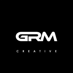 GRM Letter Initial Logo Design Template Vector Illustration © makrufi