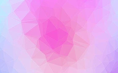 Obraz premium Light Pink, Blue vector abstract mosaic background.