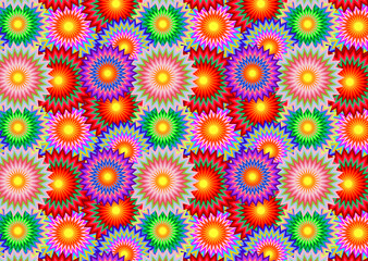 Seamless abstract stylish pattern of geometric shapes in different colors.Vector graphics for design and decoration, wallpaper, business cards, textiles and fabrics.