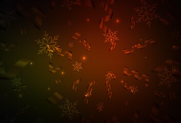 Dark Red vector pattern in Christmas style.