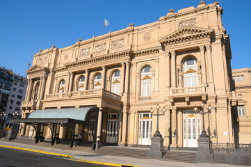 Fototapeta na wymiar The Teatro Colón - the main opera house in Buenos Aires, Argentina