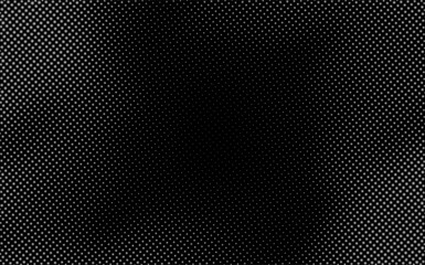 3D effect dark gray, black colors pop art dotted gradient pattern horizontal vector . Halftone dots  texture glitch Background 