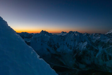 Ama Dablam Sunrise at 6500m, Himalaya