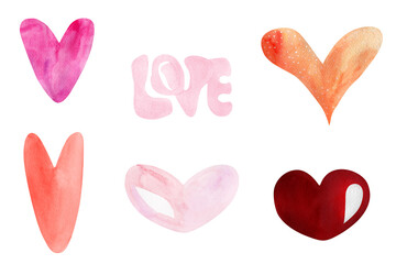 Illustration hand lettering love for decorating booklets, brochures, stands, leaflets, web, souvenirs, packaging design, print, wrapping.