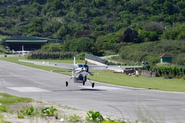 decollage avion St Barth