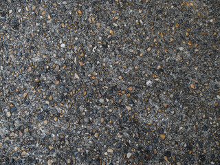 bitumen has many pebbles in it