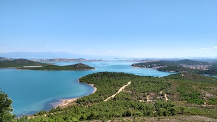 view of the sea and nature