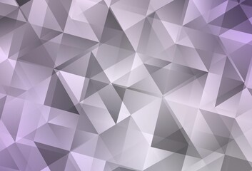 Light Purple vector polygonal background.