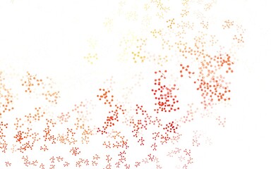 Light Red, Yellow vector template with artificial intelligence structure.